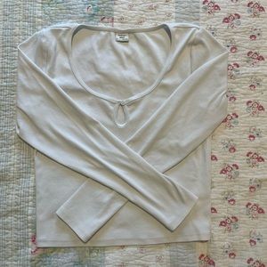 Aritzia/Sunday Best White Longsleeve